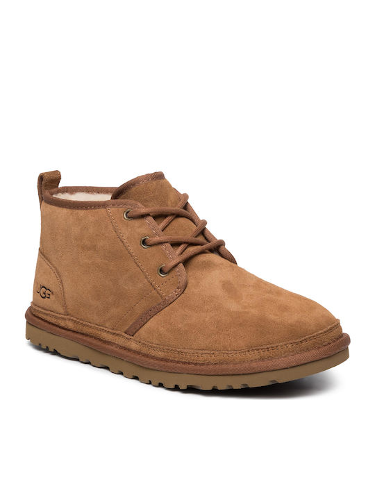 Neumel Suede Καφέ Ανδρικά Μποτάκια