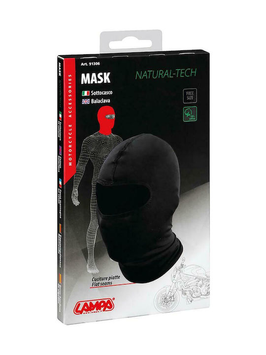 Lampa Vollgesichts-Balaclava für Motorradfahrer Baumwolle Schwarz Farbe 91306