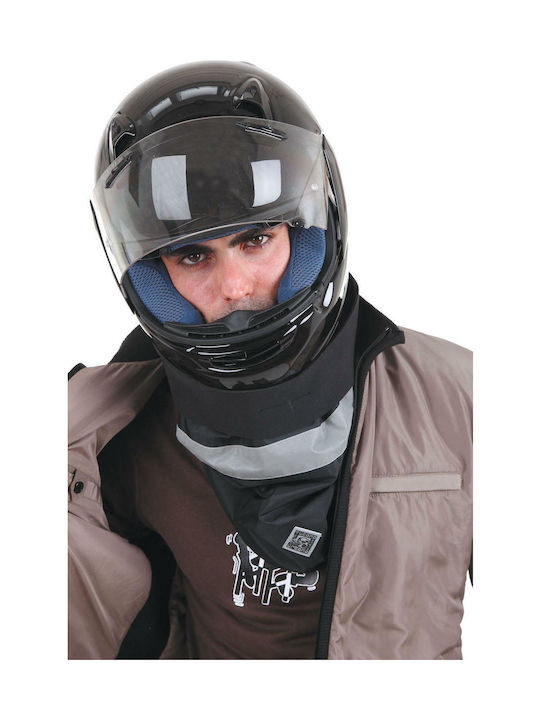 Tucano Urbano Water Resistant Περιλαίμιο Αναβάτη Μοτοσυκλέτας από Πολυεστέρα Μαύρο Χρώμα