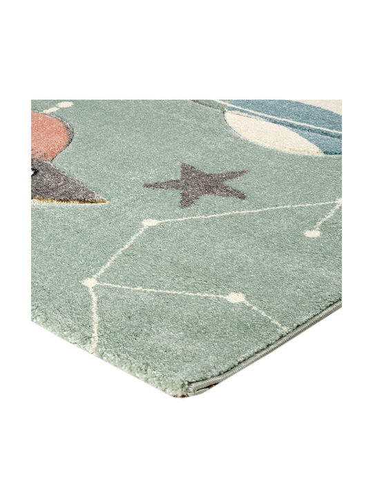 Tzikas Carpets 40088-040 Παιδικό Χαλί Σύννεφα Γαλάζιο 133x190cm Πάχους 13mm