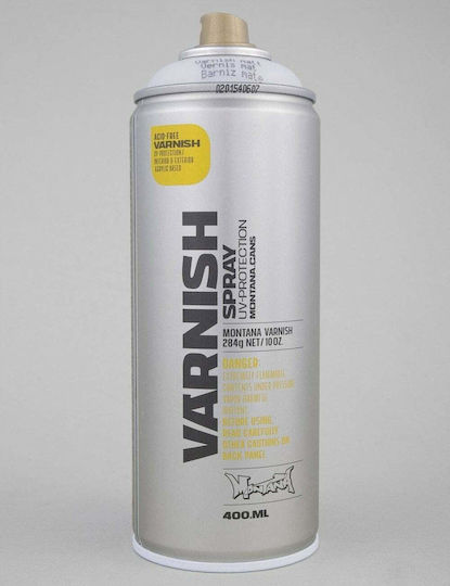Montana Cans Σπρέι Βερνίκι Varnish Ακρυλικό με Σατινέ Εφέ Διάφανο 400ml