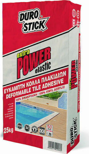 Durostick Extra Power Κόλλα Πλακιδίων Λευκή 25kg