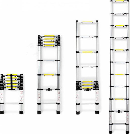 Factory Telescopic Ladder Aluminum 13 of Steps with Maximum Height 5m