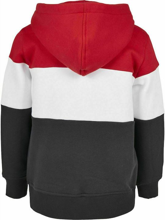 Urban Classics Kids Fleece Sweatshirt with Hood and Pocket Multicolour 3 Tone Hoody