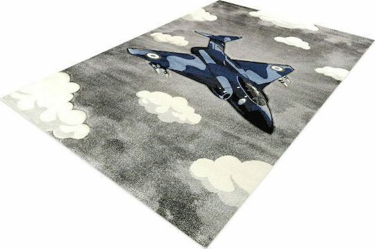 Tzikas Carpets 40114-096 Παιδικό Χαλί Σύννεφα Γκρι 160x230cm Πάχους 13mm Tzikas Carpets 40114-096 Παιδικό Χαλί Σύννεφα Γκρι 160x230cm Πάχους 13mm