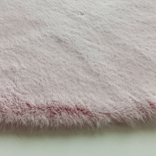 Newplan FC19 Παιδικό Χαλί Καρδιές Pink 120x120cm Πάχους 30mm