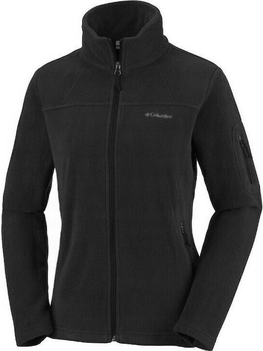 Fast Trek II Fleece Γυναικεία Ζακέτα με Φερμουάρ σε Μαύρο Χρώμα