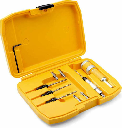 DEWALT Set 12 cu sistem de adaptare Burghie pentru Lemn