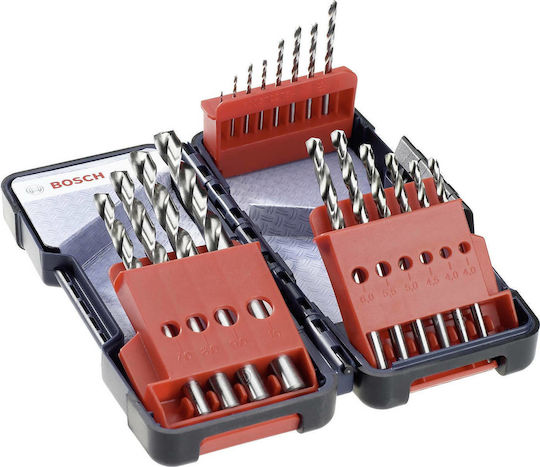Bosch HSS-G Set of 18 Drills with Cylindrical Shank for Metal