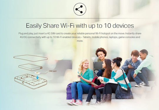 TP-LINK M7350 v7 Wireless 4G Portable Hotspot Wi‑Fi 4