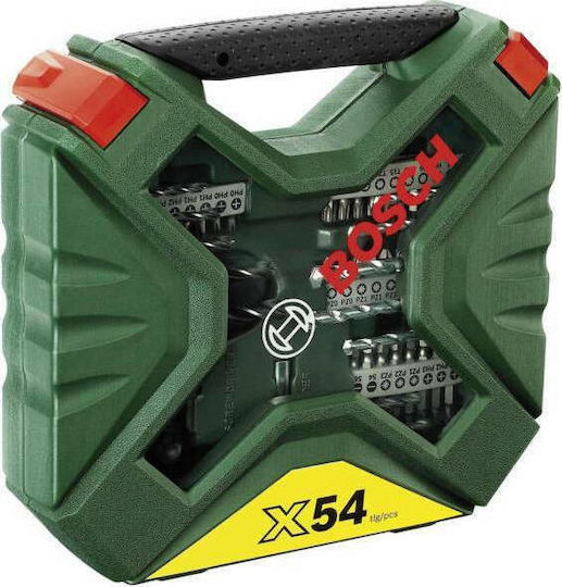 Bosch X-LINE Set 60 Burghie HSS pentru Metal και Lemn