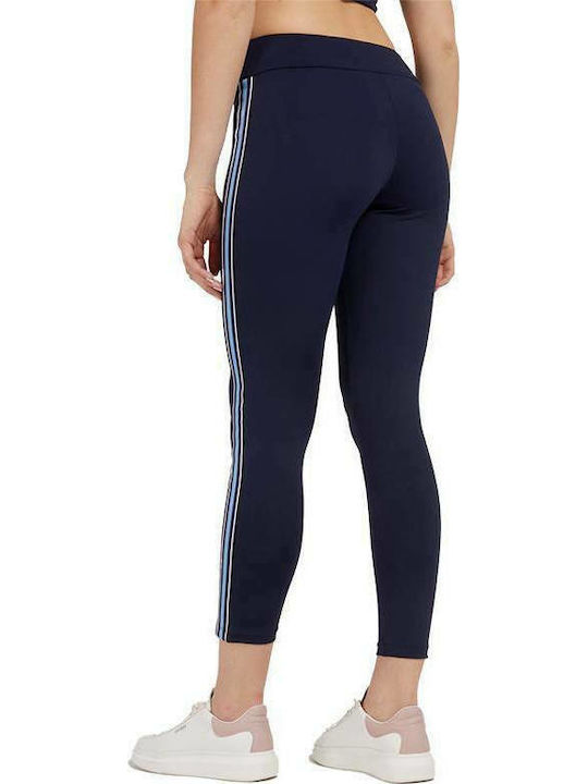 Guess Women's Cropped Training Legging High Waisted Navy Blue