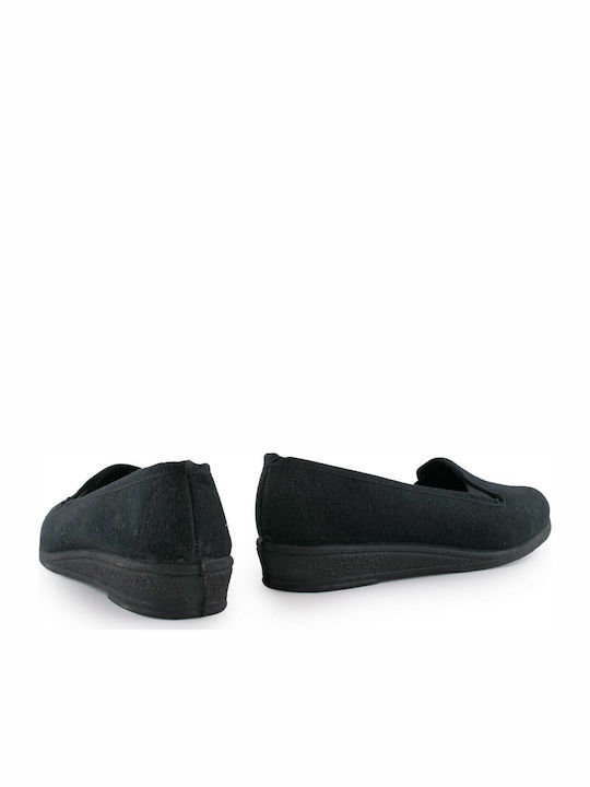 6 Winter Closed Women's Slippers Black