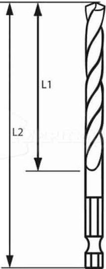 Bosch Drill HSS with Hexagonal Shank for Metal 3x72mm