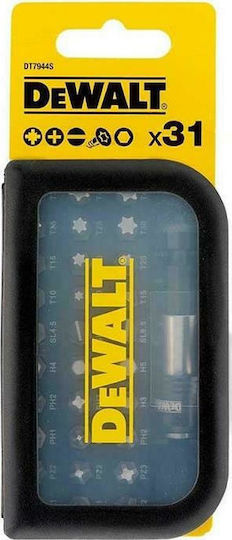 Dewalt Set 31 Biți Șurubelniță Drept / Cruce / Torx / Allen