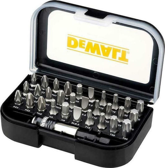 Dewalt Set 31 Biți Șurubelniță Drept / Cruce / Torx / Allen