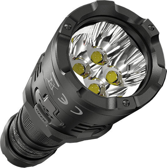 NiteCore LED IP68 с Максимална Яркост 4000лм Precise P20ix Черен
