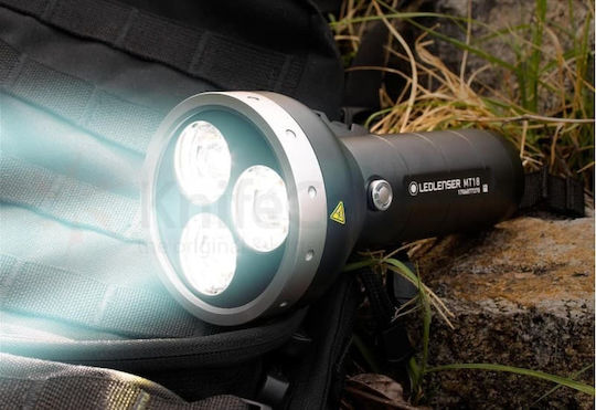 LedLenser Rechargeable Flashlight LED Waterproof IPX4 with Maximum Brightness 3000lm MT18