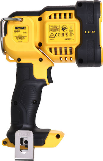 Dewalt Επαναφορτιζόμενος Προβολέας Χειρός LED IP54 με Μέγιστη Φωτεινότητα 1000lm