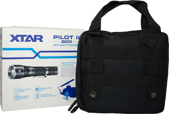 XTAR Rechargeable LED Flash Light IPX8 with Maximum Brightness 1100lm B20