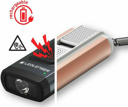 LedLenser Επαναφορτιζόμενος Φακός Μπρελόκ LED IP20 με Μέγιστη Φωτεινότητα 400lm K6R