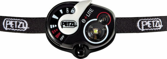 Petzl Lanternă Frontală LED IPX7 cu Luminozitate Maximă 50lm e+Lite Negru