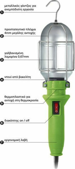 SAS Electric Work Light with Extension Cord LED IP20