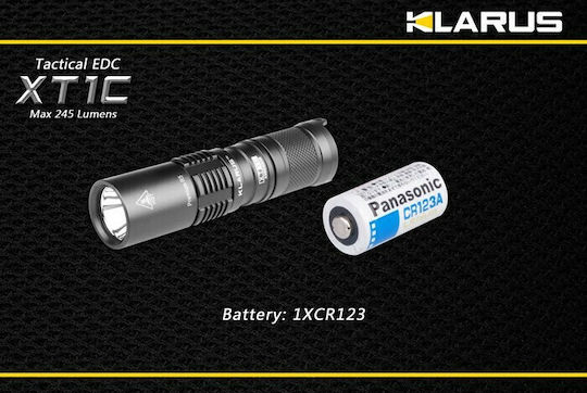 Klarus Επαναφορτιζόμενος Φακός LED IPX8 με Μέγιστη Φωτεινότητα 1000lm XT1C