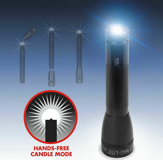 Maglite Flashlight LED IPX4 with Maximum Brightness 173lm ML25LT-S3016 Black