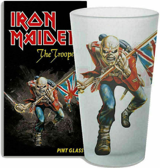 Global Iron Maiden - The Trooper Стъклена Чаша За Бира 500мл