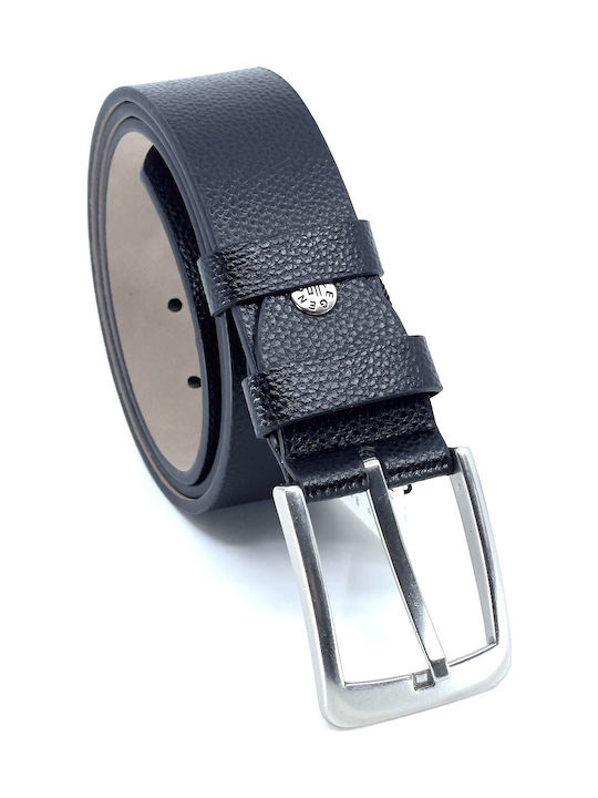 1757 Wide Men's Belt from Artificial Leather Black