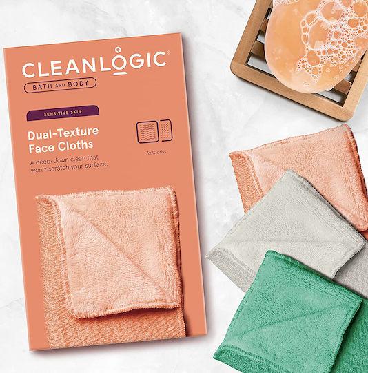 Cleanlogic Cleanlogic Bath Body Dual Texture Face Cloths Σφουγγάρι 1τμχ
