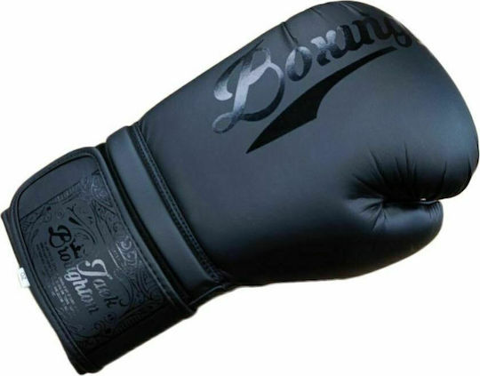Boxing Pro Jack Broughton 1743 941002 Mănuși de Box din Piele Sintetică pentru Competiție Negre