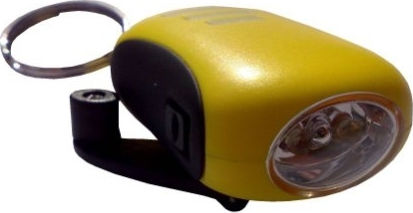 PowerPlus Wiederaufladbar Schlüsselanhänger-Taschenlampe LED mit maximaler Helligkeit 8lm Bee Gelb