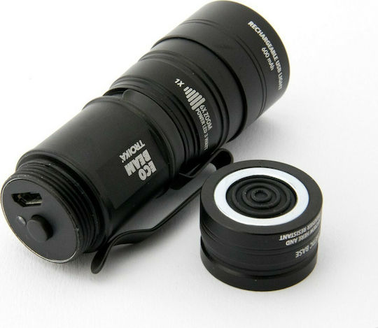 Troika Rechargeable LED Flash Light with Maximum Brightness 240lm Eco Beam