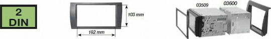 Phonocar DIN Fascia Panels 2 Din Black for Hyundai Sonata 2009-2011