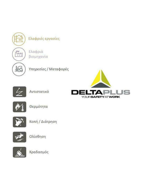 Delta Plus Brooklyn Waterproof Low Safety Black S3 with Certification HRO,SRC