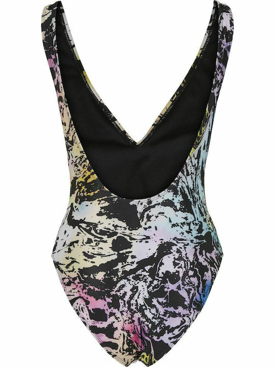 Ολόσωμο Μαγιό με Ανοιχτή Πλάτη Multicolor Fading
