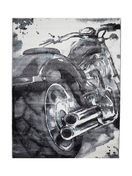 Alexander Carpets Breeze Motorcycle Παιδικό Χαλί Γκρι 133x190cm Πάχους 10mm