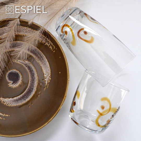 Espiel Typhoon Plate Shallow Ceramic Coffee with Diameter 26.5cm