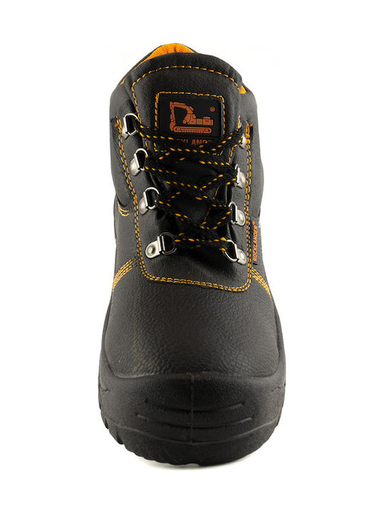 Rocklander A8055 Waterproof Boots Work Black S0 with Certification A, P, WR,WRU