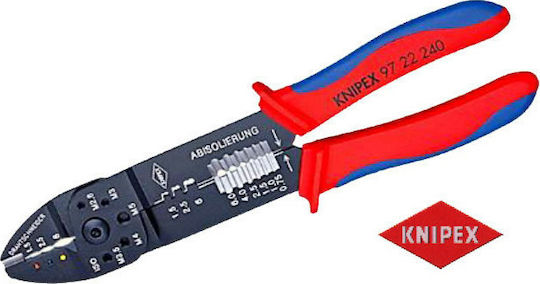 Knipex Crimping Pliers Cross-Section 0.5 - 6mm² with Stripper Length 240mm