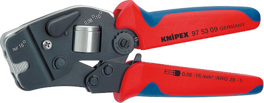 Knipex Self-Adjusting Crimping Pliers Cross-Section Range 0.08 - 16mm² with Ratchet Mechanism Length 190mm