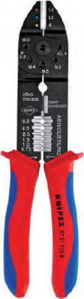 Knipex Crimping Pliers Cross-Section Range 0.5 - 6mm² with Stripper Length 230mm