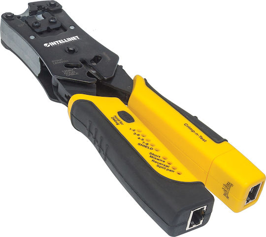 Intellinet Netzwerksteckerpresse , R, J, 1, 2, , R, J, 1, 1, , R, J, 4, 5, , , R, J, 2, 2, mit Abisolierer (Länge 180mm)