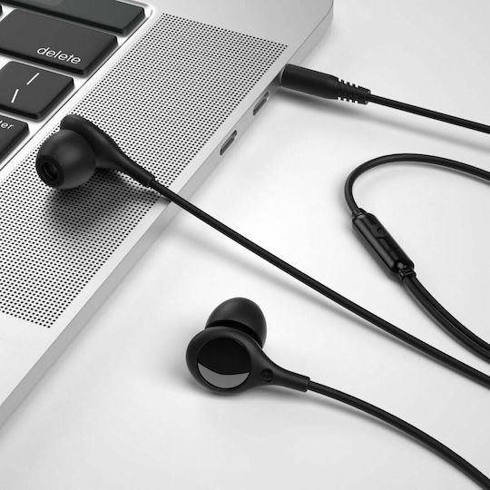 XO EP46 In-ear Handsfree με Βύσμα 3.5mm Μαύρο