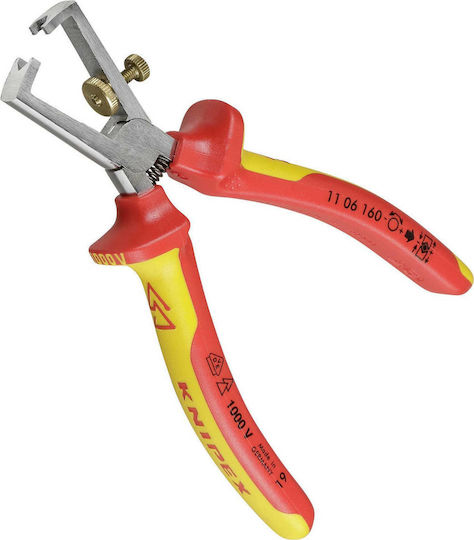 Knipex Adjustable Cable Stripper with 160mm Length & Fixing Criterion 1000V