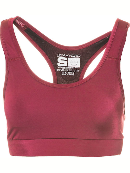 Glow Women's Sports Bra with Removable Padding Cherry