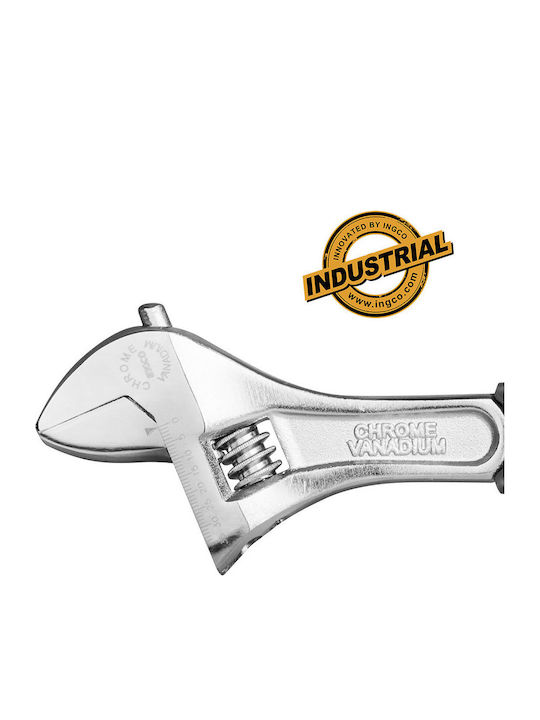 Ingco French Wrench with Adjustable Opening 25mm and Anti-Slip Handle 150mm 6"