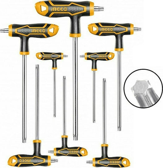 Ingco T-Shaped Set 9 Torx Wrenches 8pcs